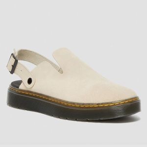 Doc Marten Carlson Suede Mules in Sand